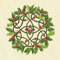celtic xmas wreath